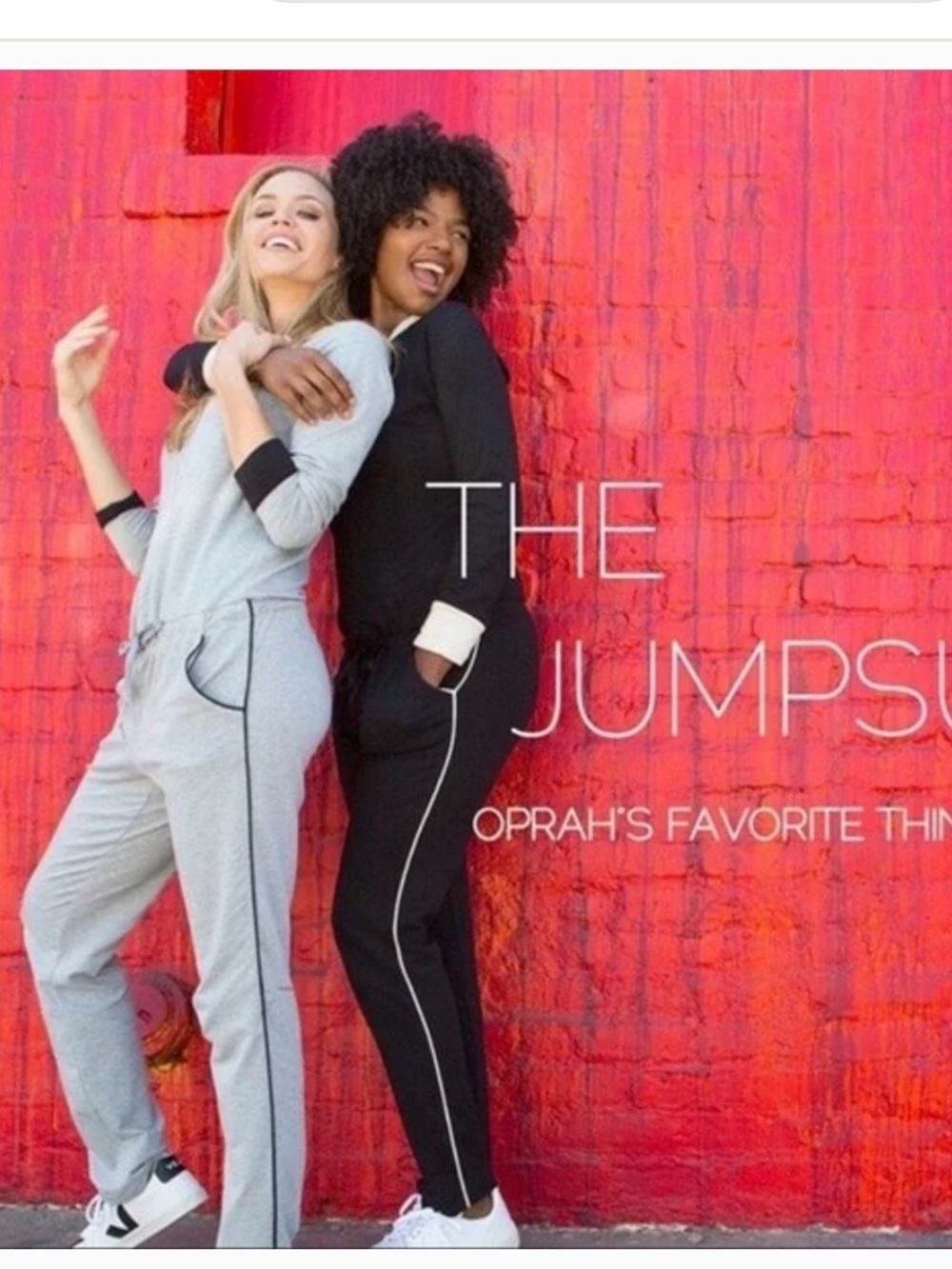 Made in L.A. L/S Black Terry Jumpsuit Chic Cream Contrast